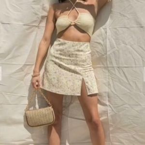 Lizzy floral print mini skirt